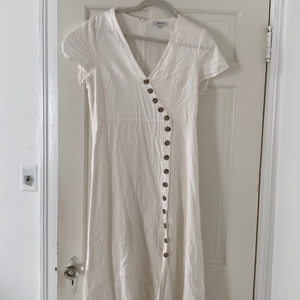 Madewell Linen Button Dress